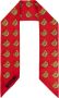 Moschino Zijden sjaal met logo Rood Unisex - Thumbnail 1