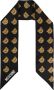 Moschino Zijden sjaal met logo Black Unisex - Thumbnail 1
