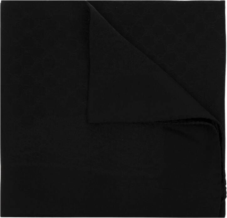 Moschino Silkeagtigt tørklæde Black Heren