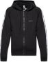 Moschino Zwarte zip-up hoodie met logo-print Black Heren - Thumbnail 1