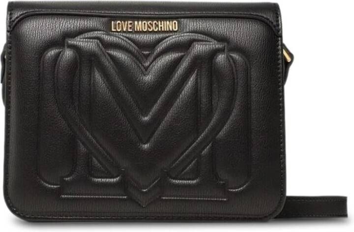 Moschino Zwarte Cross Body Tas voor Dames Zwart Dames
