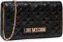 Moschino Zwarte gewatteerde schoudertas met gouden ketting Black Dames - Thumbnail 1