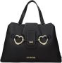 Moschino Zwarte Polyurethaan Love Handtas Zwart Dames - Thumbnail 1