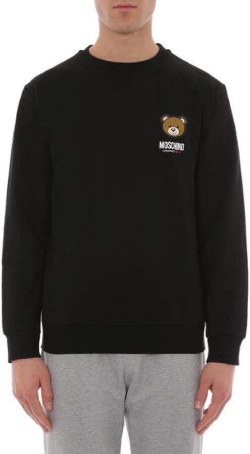 Moschino Zwarte Sweaters voor Heren Zwart Heren