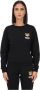 Moschino Zwarte sweatshirt met logo en teddy voor dames Zwart Dames - Thumbnail 1