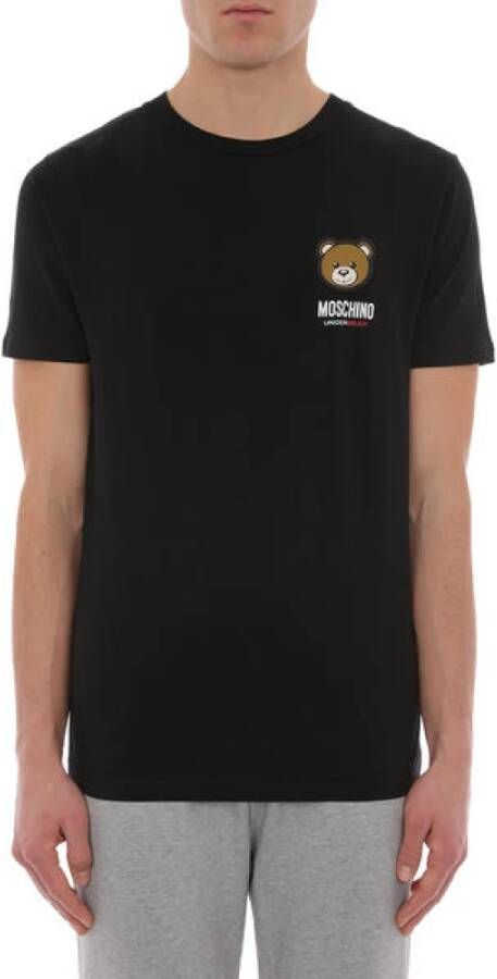 Moschino Zwarte T-shirts en Polos Zwart Heren