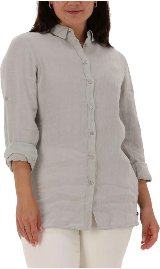 Moscow Knoop Blouse Mint Kleur Vrouwen Green Dames - Foto 3