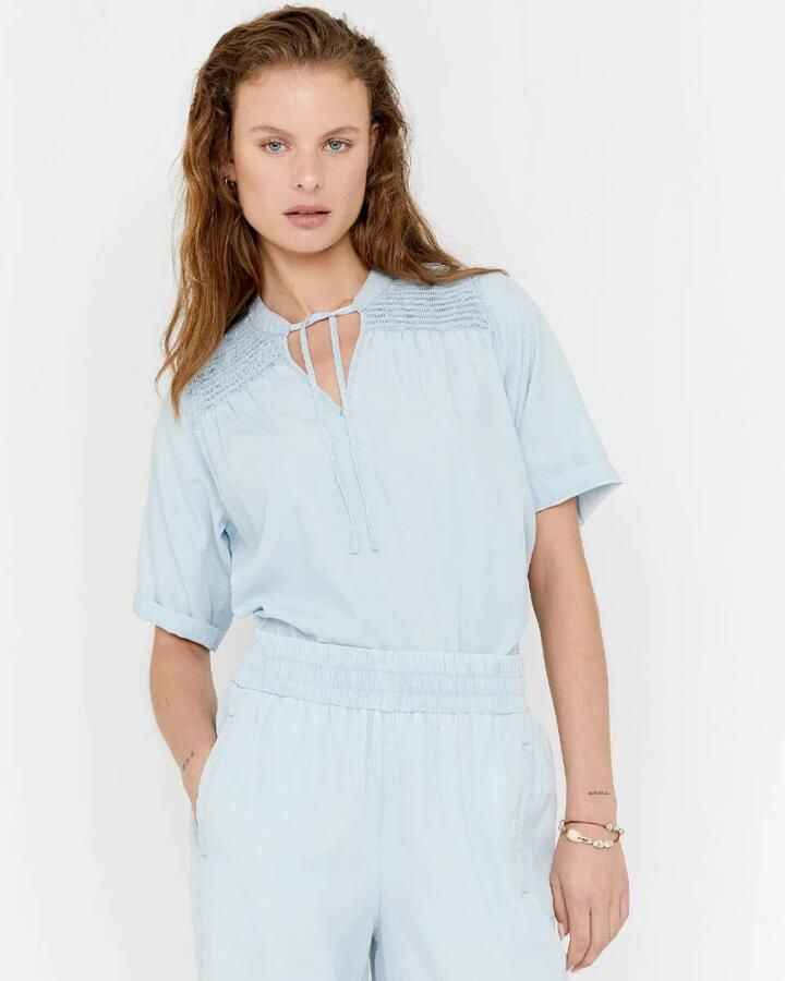 MOSCOW Dames Blouses 119-05-willy Lichtblauw - Foto 9