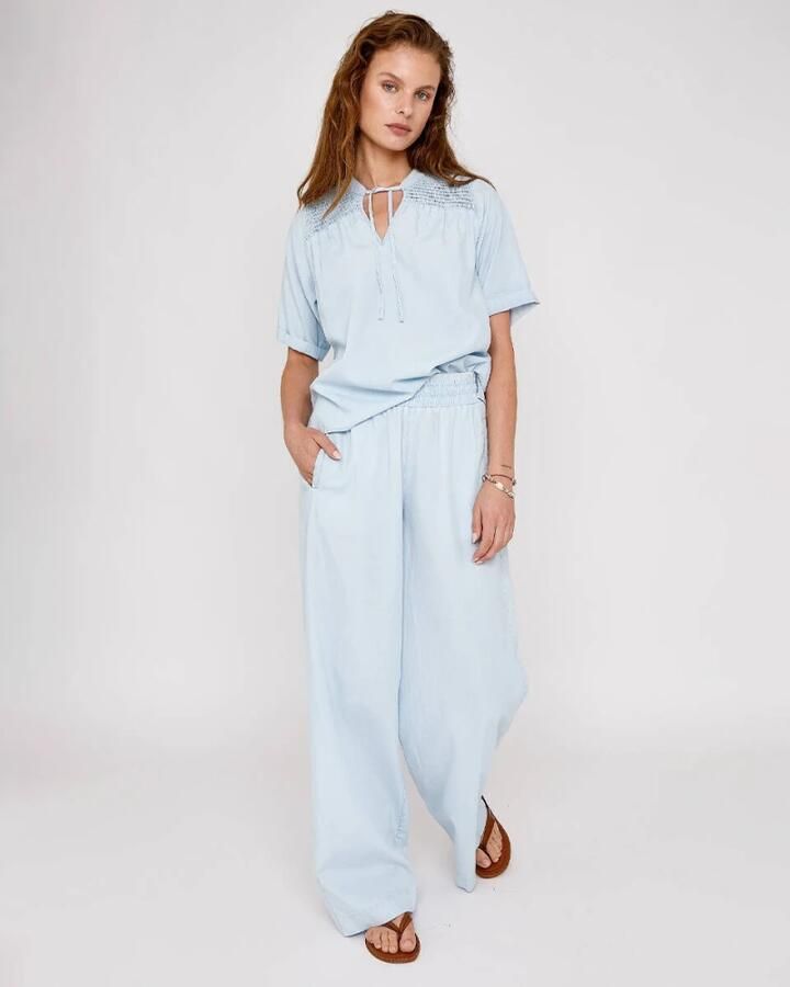 MOSCOW Dames Blouses 119-05-willy Lichtblauw - Foto 7