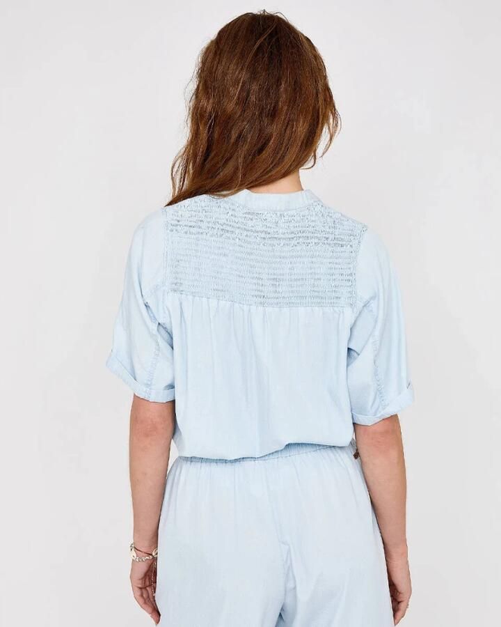 MOSCOW Dames Blouses 119-05-willy Lichtblauw - Foto 8