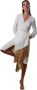 Moskada Gouden franjekleed 46 White Dames - Thumbnail 1