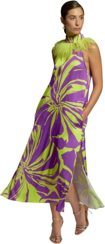 Moskada Lima Veren Maxi Jurk Purple Dames