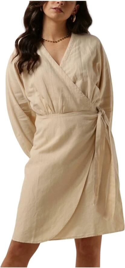 Moss copenhagen Beige Wrap Jurk Must-Have Elegant Look Beige Dames - Foto 3