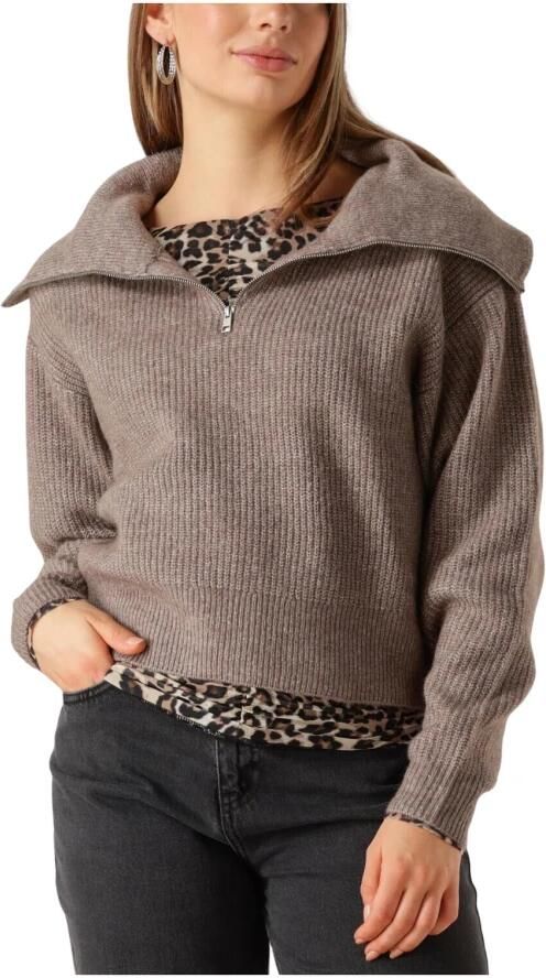 MSCH COPENHAGEN Dames Truien & Vesten Mschgytta Zip Pullover Bruin - Foto 7