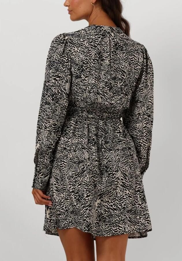 Moss copenhagen Crème Korte Jurk met Coole Print Black Dames - Foto 2