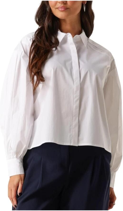 Moss copenhagen Elegante Ecru Blouse met Subtiele Details Beige Dames - Foto 3