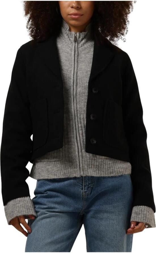 Moss copenhagen Elegante korte jas voor stijlvolle vrouwen Black Dames - Foto 3