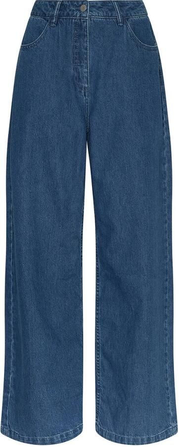 MSCH Copenhagen high wide leg jeans medium blue denim - Foto 6