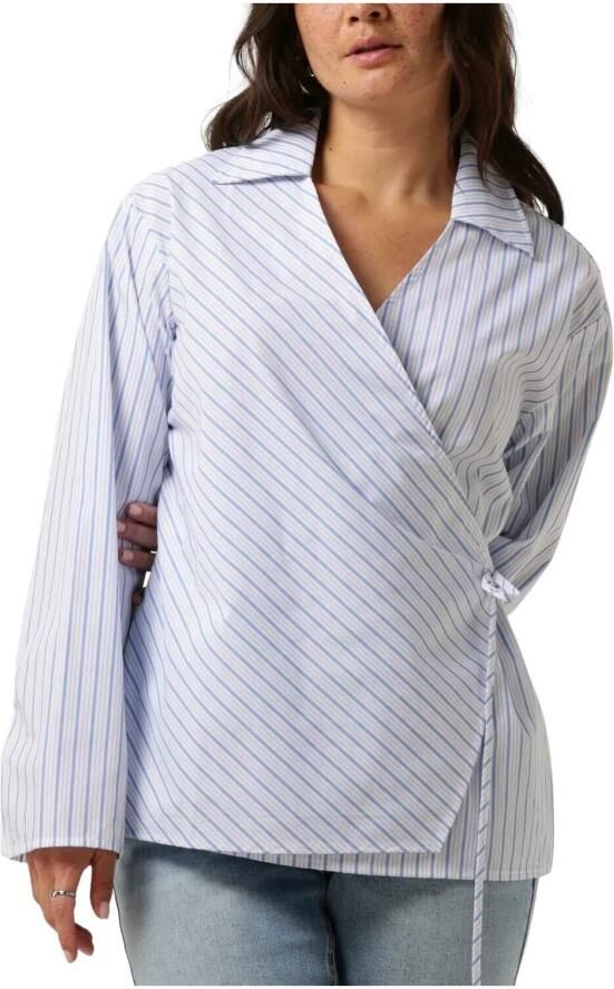 MSCH COPENHAGEN Dames Blouses Mschzenika Wrap Top Stp Wit - Foto 3