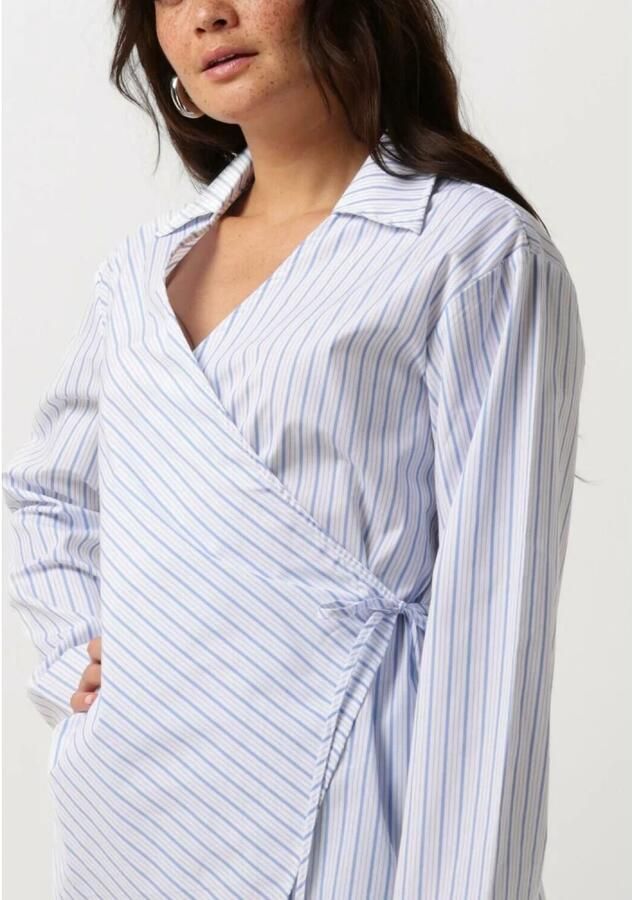 MSCH COPENHAGEN Dames Blouses Mschzenika Wrap Top Stp Wit