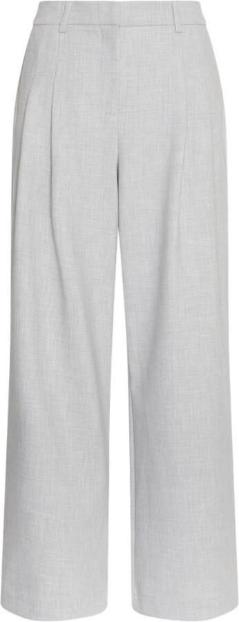 MSCH Copenhagen Wide leg bandplooibroek met steekzakken model 'Henrike' - Foto 5