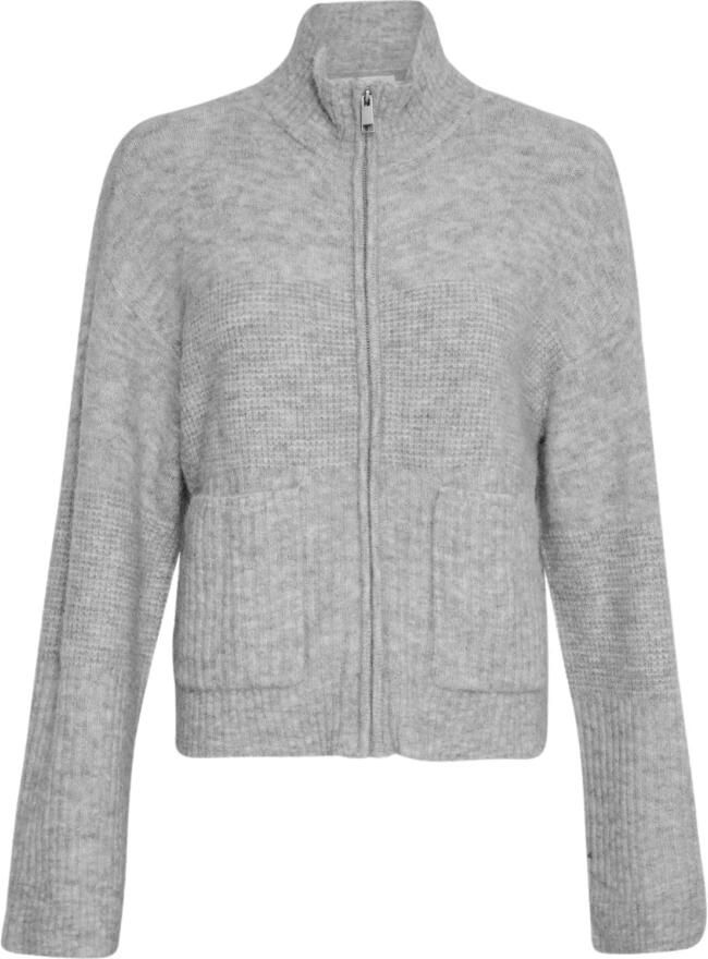 MSCH COPENHAGEN Dames Truien & Vesten Mschlediona Hope Zip Cardigan Grijs - Foto 5