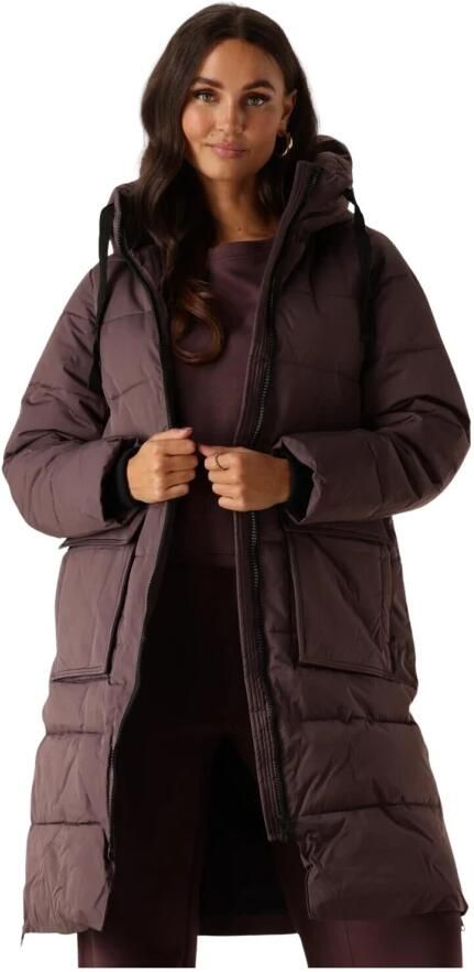 Moss copenhagen Paarse Gewatteerde Ritssluiting Jas voor Vrouwen Purple Dames - Foto 3