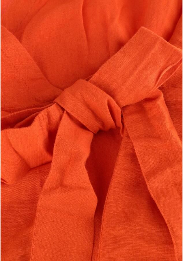 MSCH Copenhagen Knielange linnen jurk in wikkellook model 'Mirilla' - Foto 5