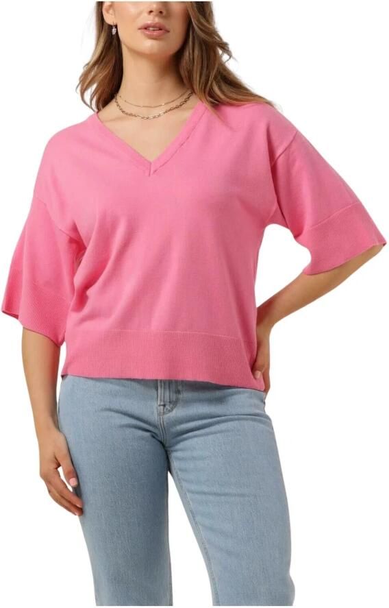 MSCH COPENHAGEN Dames Tops & T-shirts Mscheslina Rachelle 2 4 V Neck Pullover Roze - Foto 3
