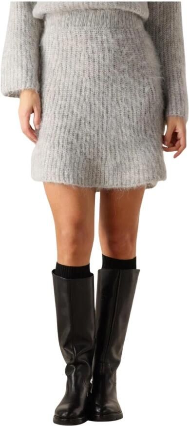 Moss copenhagen Veelzijdige Antraciet Midirok Rok Gray Dames - Foto 5