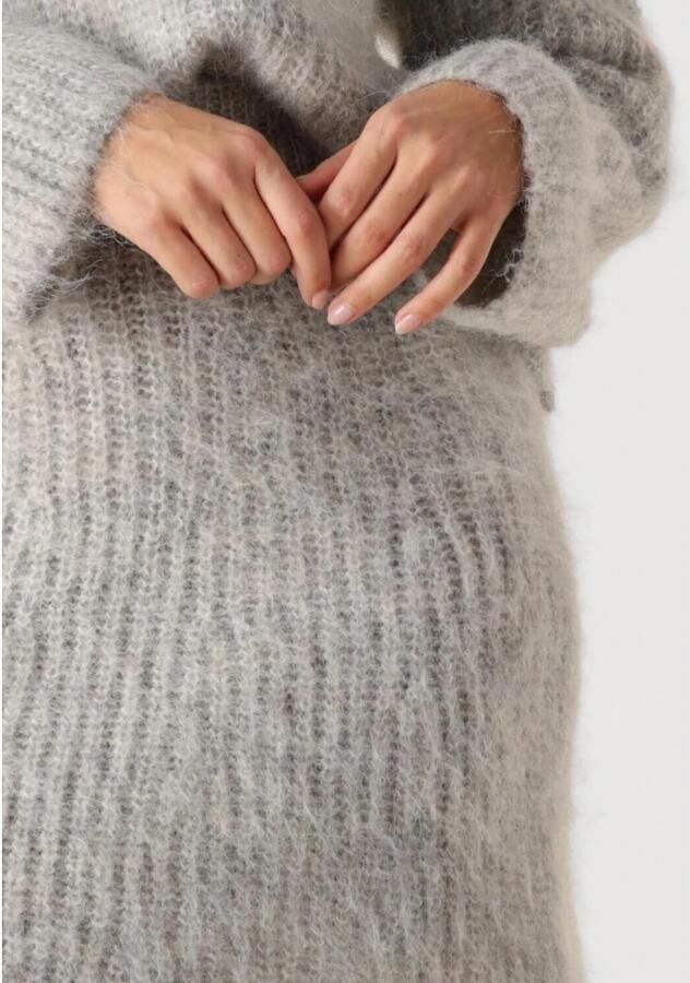 Moss copenhagen Veelzijdige Antraciet Midirok Rok Gray Dames - Foto 3