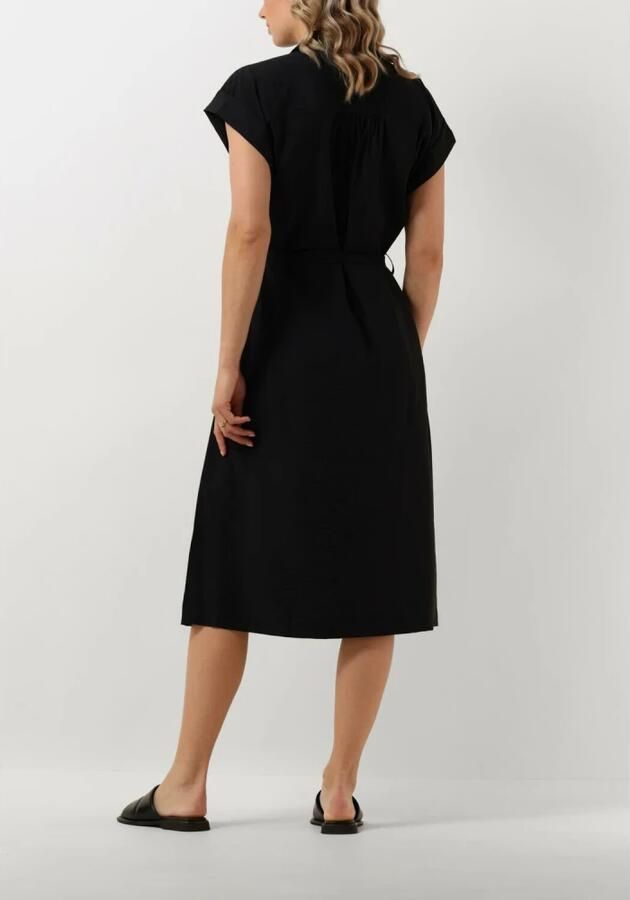 Moss copenhagen Zwarte Midi Jurk voor Stijlvolle Vrouwen Black Dames - Foto 2