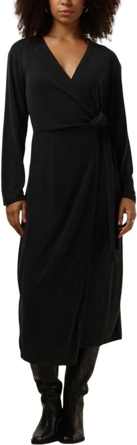 Moss copenhagen Zwarte Wrap Jurk voor Elegante Avonden Black Dames - Foto 3
