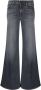 Mother Zwarte Denim Jeans Flared Hem Black Dames - Thumbnail 1