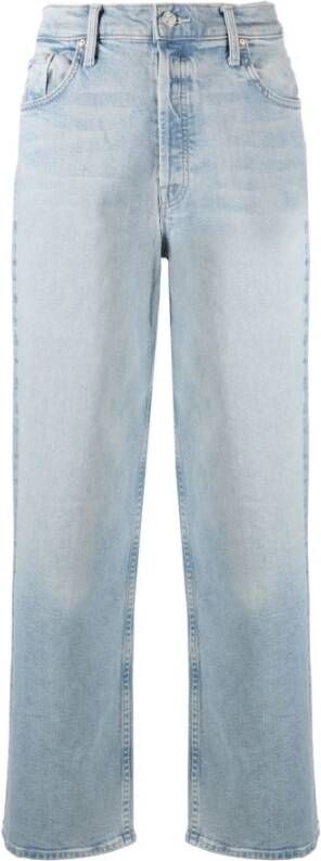 Mother Brede jeans Blauw Dames
