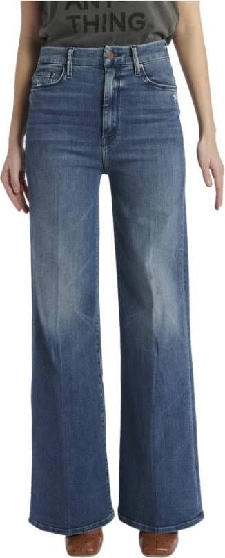 Mother Brede jeans Blauw Dames