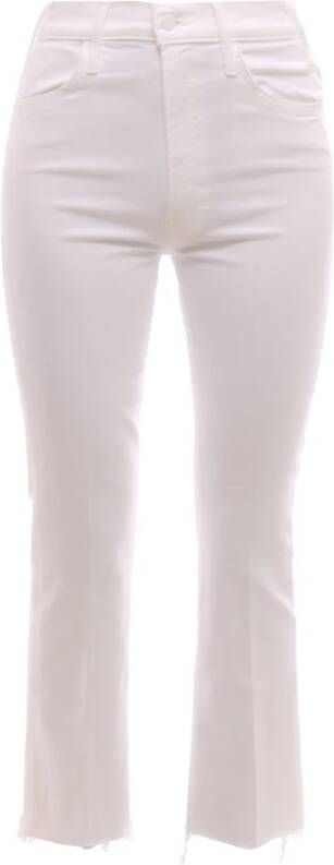 Mother Cropped Jeans White Dames