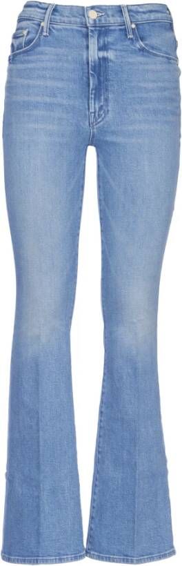 Mother Blauwe Denim Flared Jeans Blue Dames