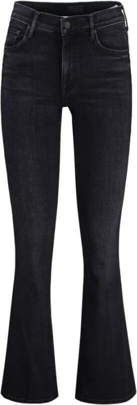 Mother Zwarte Weekender Fray Jeans Black Dames