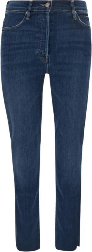 Mother Slim-fit jeans Blauw Dames