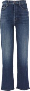 Mother Slim-fit Trousers Blauw Dames