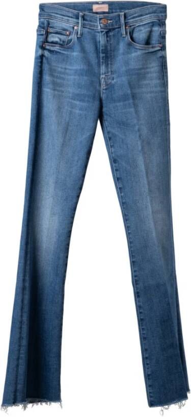 Mother Straight Jeans Blauw Heren