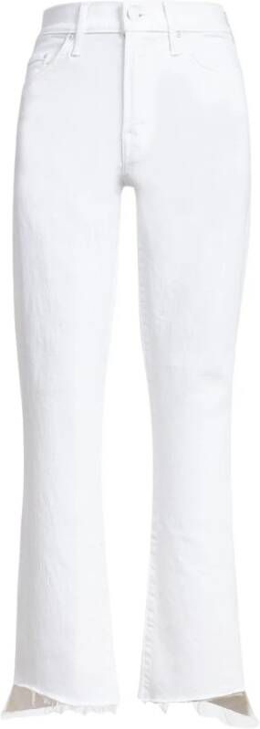 Mother Witte Insider Crop Jeans White Dames
