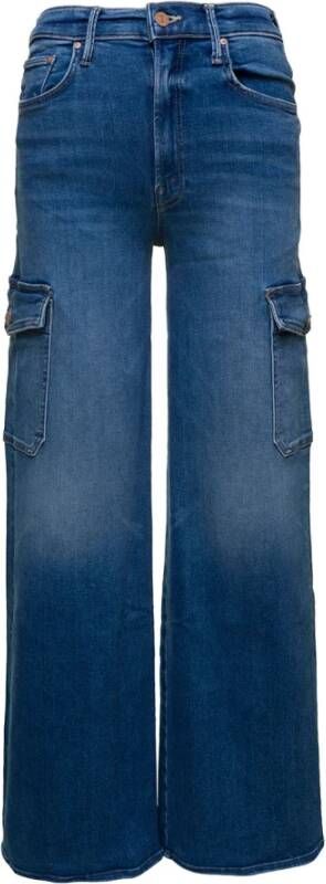 Mother Cargo Sneak Jeans Blauw Dames