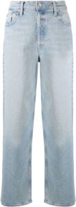 Mother Wide Jeans Blauw Dames