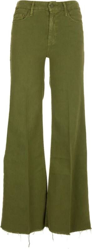Mother Wide Trousers Groen Dames