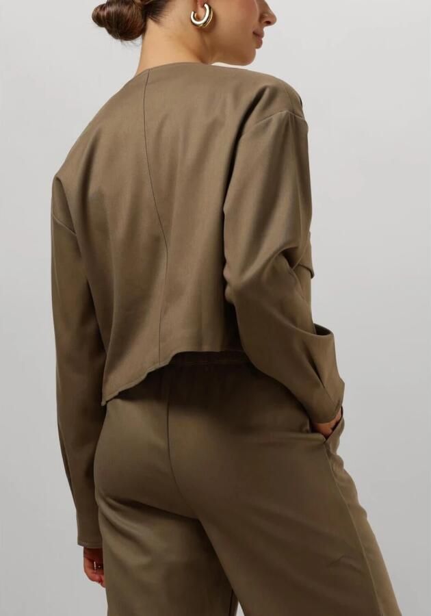 Moves Chique Zwarte Jas voor Modieuze Vrouwen Beige Dames - Foto 2