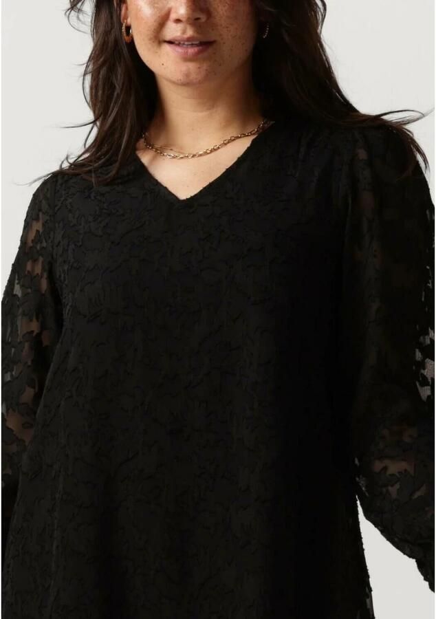 Moves Naomilla Zwarte Mini Jurk Black Dames