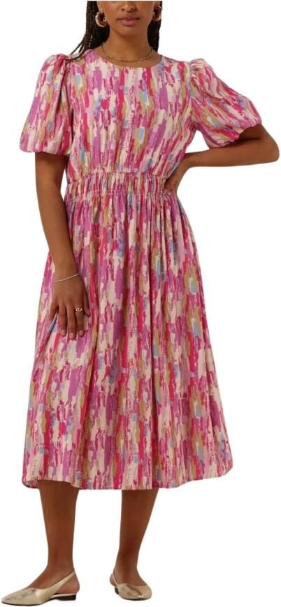 Moves Roze Midi Jurk Havannah Multicolor Dames - Foto 3