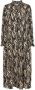 Moves Beige Midi Jurk Lavisa 2608 Multicolor Dames - Thumbnail 2